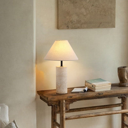 Lorie Marble et Lin en Lampe de Table Élégante et Chic