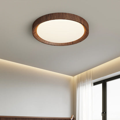 Lámpara de Techo de Madera Oscura para un Ambiente Sofisticado