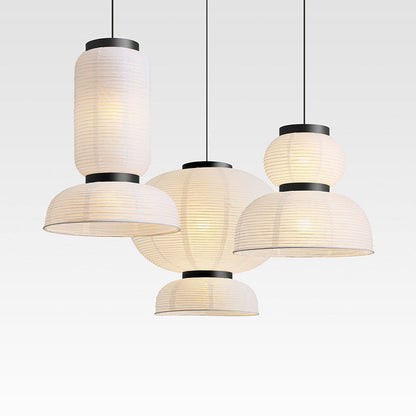 Élégante lampe suspendue Wabi Sabi japonaise