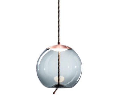 Lustre suspendu Hempoire en or rose pour une ambiance élégante et chaleureuse