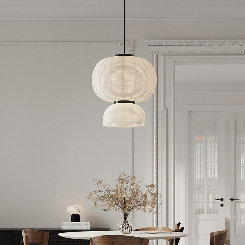 Élégante lampe suspendue Wabi Sabi japonaise