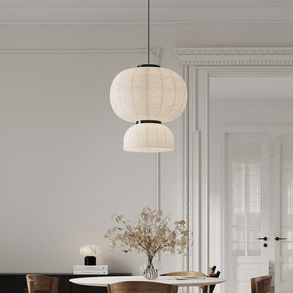 Élégante lampe suspendue Wabi Sabi japonaise