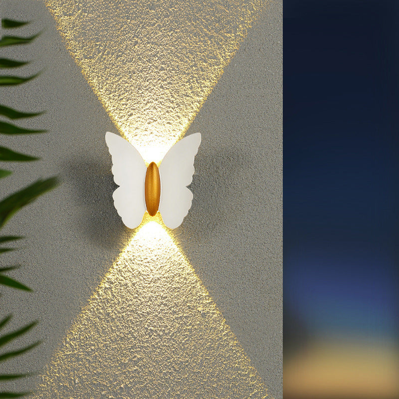 Elegant Butterfly Outdoor Wall Light for Garden