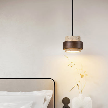 Ascend Retro Stone Wabi-Sabi Pendant — Timeless Natural Beauty in Imperfection