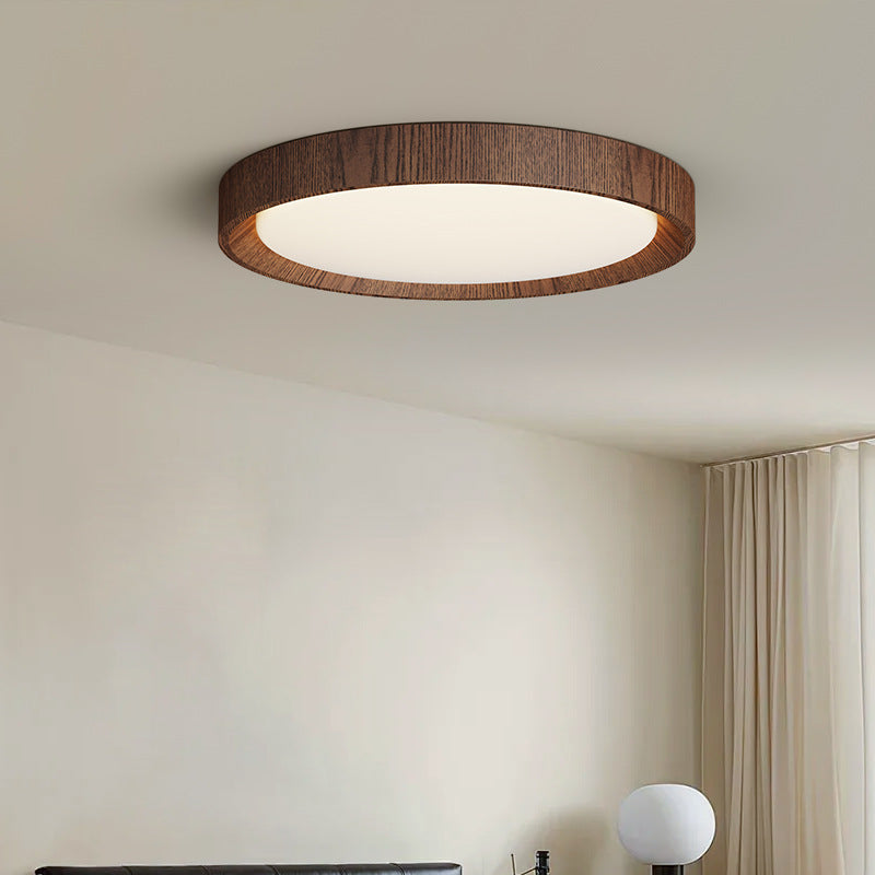 Lámpara de Techo de Madera Oscura para un Ambiente Sofisticado