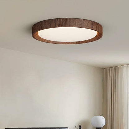Lámpara de Techo de Madera Oscura para un Ambiente Sofisticado