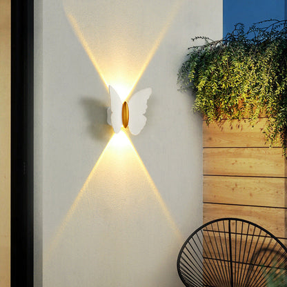 Elegant Butterfly Outdoor Wall Light for Garden
