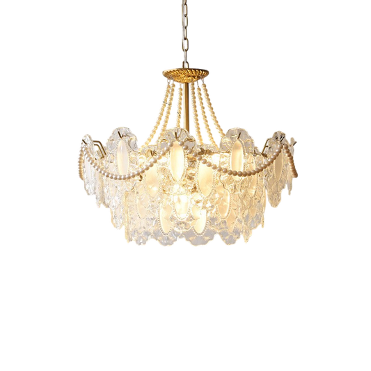 Élégant lustre en cristal français pour une décoration sophistiquée