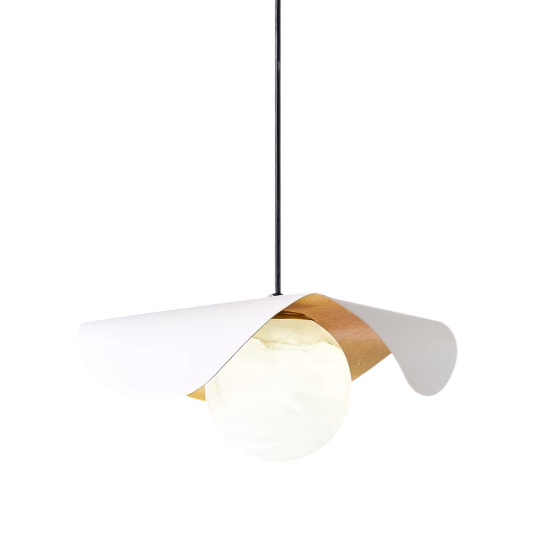 Lámpara de Colgante con Esfera de Mármol Española para un Toque Elegante y Sofisticado