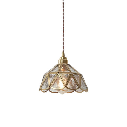Elegant Vintage Glass Pendant Light Fixture