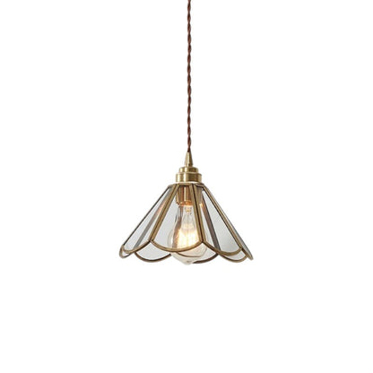 Elegant Vintage Glass Pendant Light Fixture