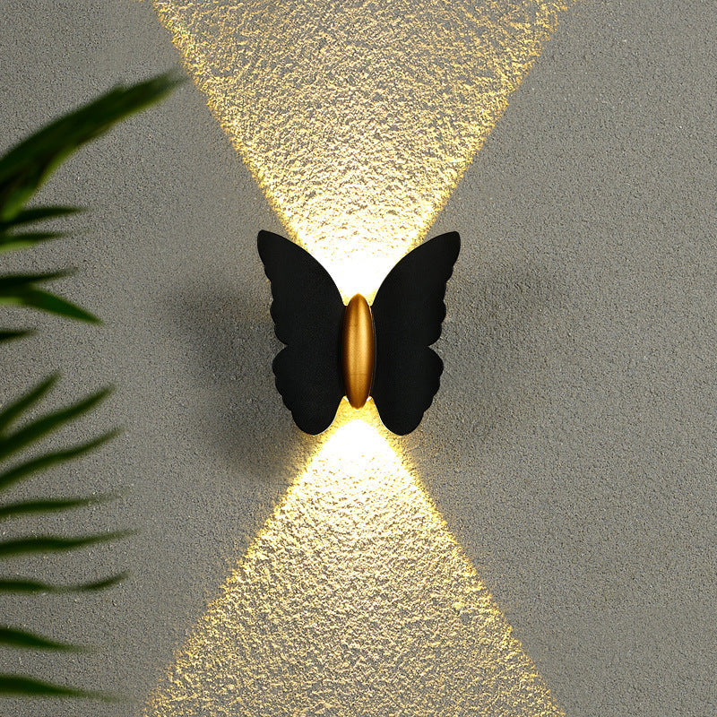 Elegant Butterfly Outdoor Wall Light for Garden