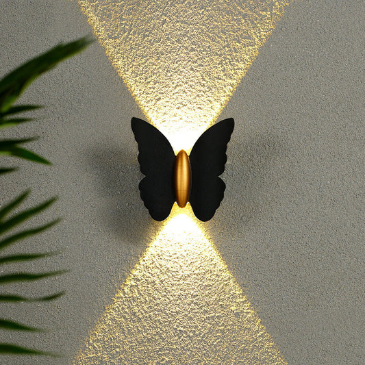 Elegant Butterfly Outdoor Wall Light for Garden