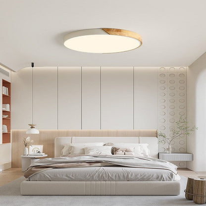 Lampe de plafond en bois nordique élégante