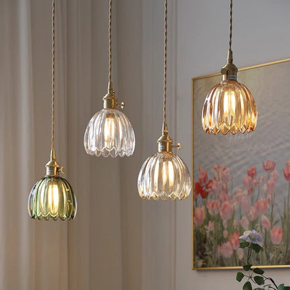Lámpara de Techo con Colgante de Cristal Japonés Elegant