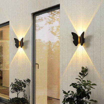 Elegant Butterfly Outdoor Wall Light for Garden