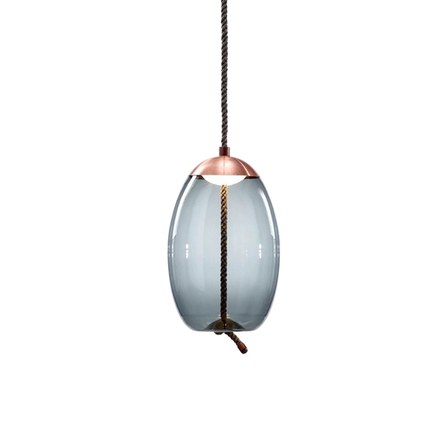 Lustre suspendu Hempoire en or rose pour une ambiance élégante et chaleureuse