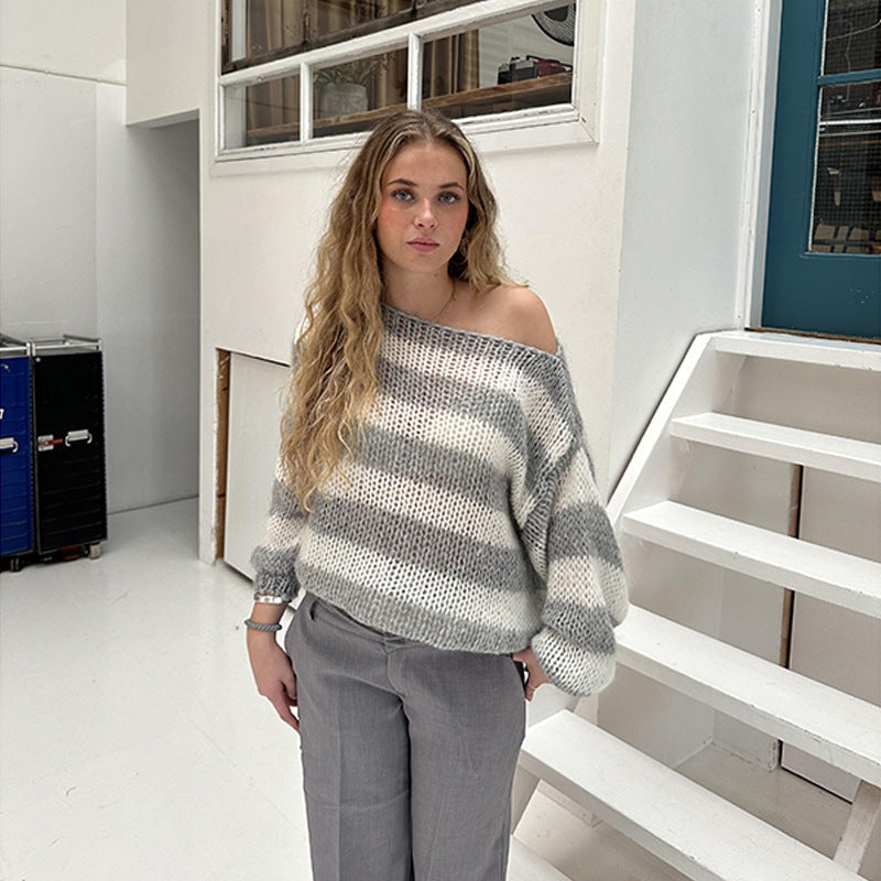 Striped Knit Sweater