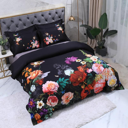 Fleur Beaucoup Duvet Cover Set (Long-staple Sateen Cotton)