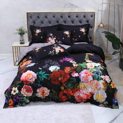 Fleur Beaucoup Duvet Cover Set (Long-staple Sateen Cotton)