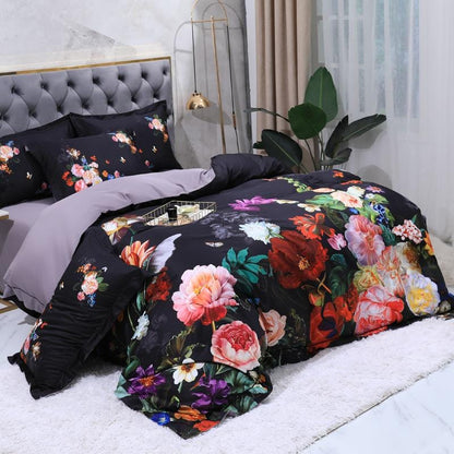 Fleur Beaucoup Duvet Cover Set (Long-staple Sateen Cotton)