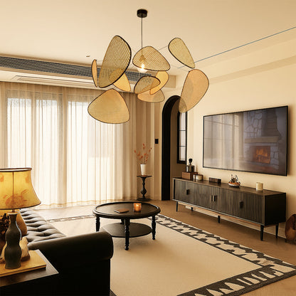 Bria's Handwoven Rattan Pendant Light