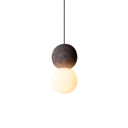 Lustre pendentif en obsidienne élégant et sophistiqué