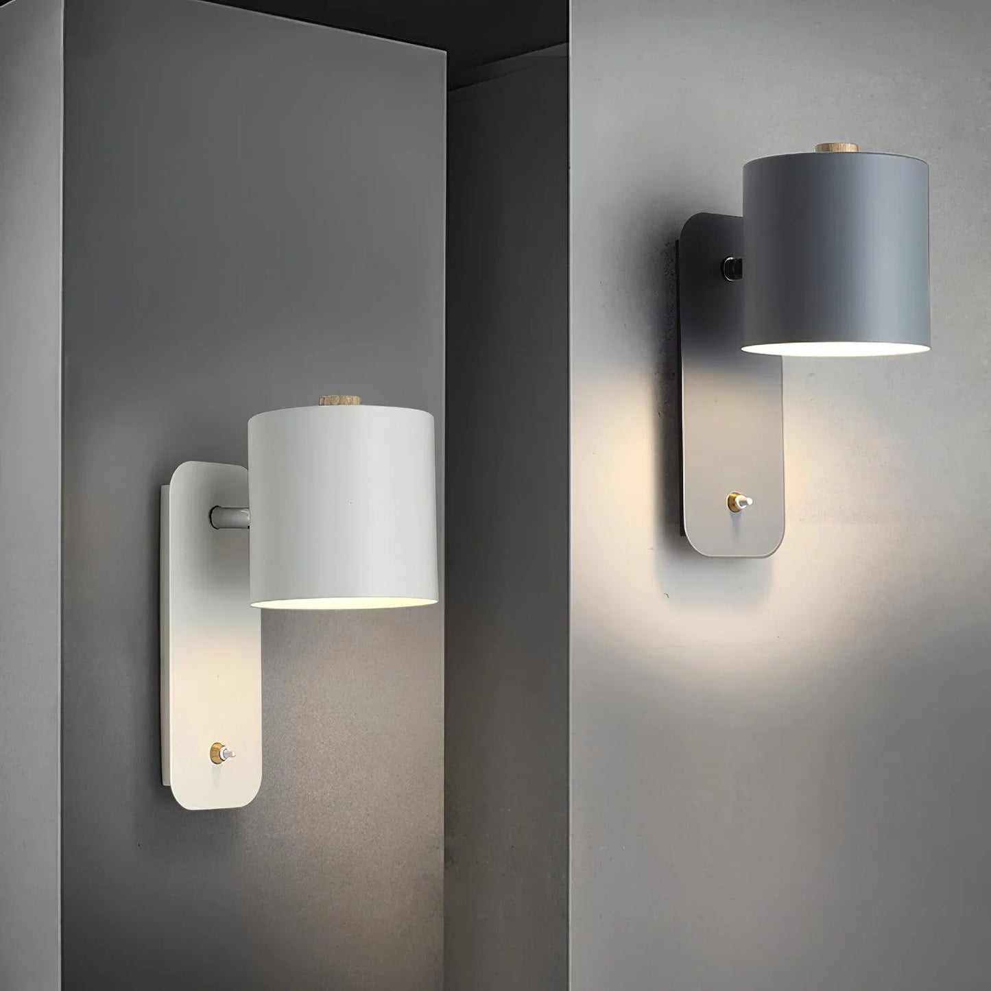 Plafonnier mural à injection cylindrique élégant