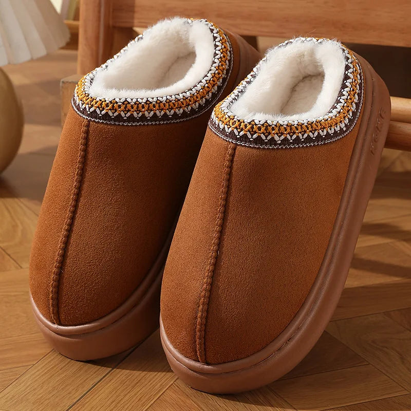 Cloud-Step Plush Slippers