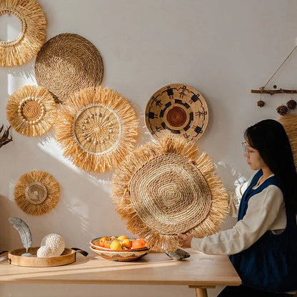 Rustic Straw Wall Decor