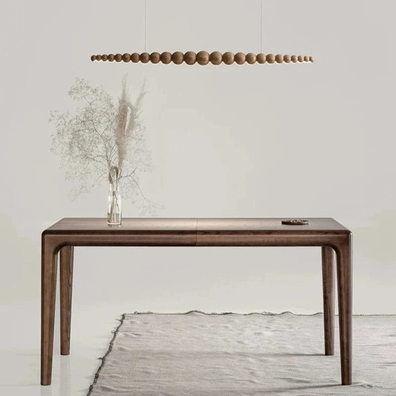 Wooden Bead Chandelier
