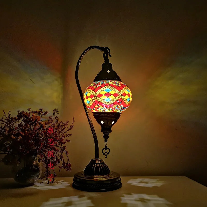Luxyecs - Turkish Mosaic Table Lamp