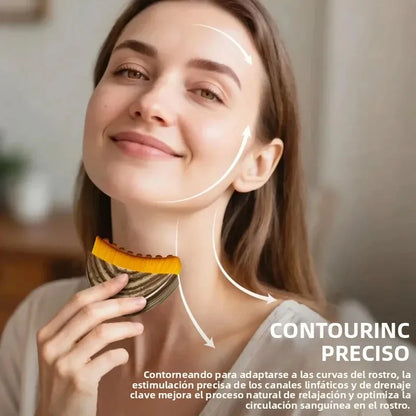 New Lymphatic Contour Face Brush, Lymphatic Drainage Massager for Face,Ergonomically Designed to Fit The Skin Precisely and Reli