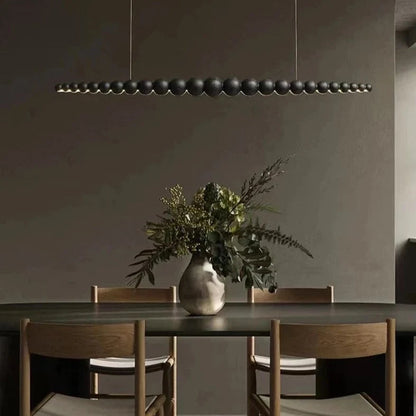 Wooden Bead Chandelier
