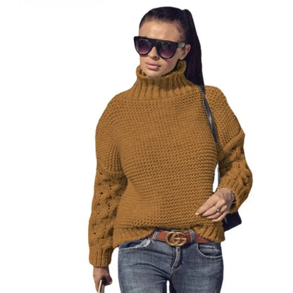 Cable Knit Turtleneck Sweater