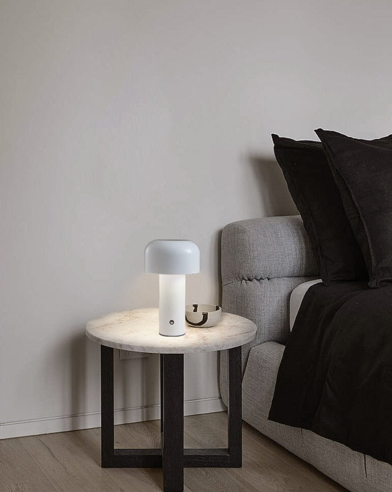 Italian Style Mushroom Cordless Table Lamp Nordic Luxury