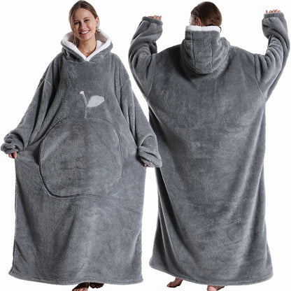 Cozy Hooded Blanket Robe