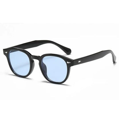 Retro Rivet Round Sunglasses