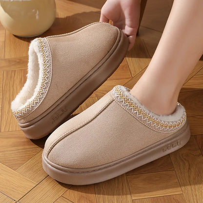 Cloud-Step Plush Slippers