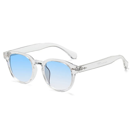 Retro Rivet Round Sunglasses