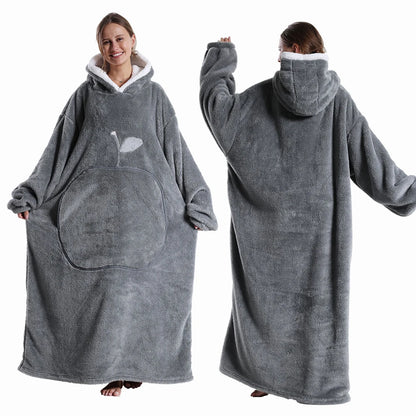 Cozy Hooded Blanket Robe