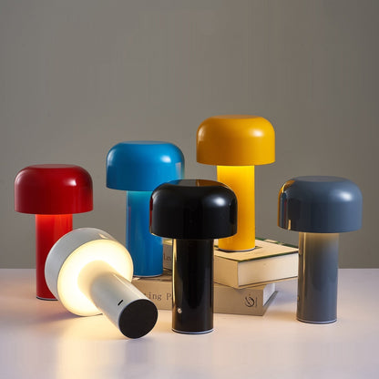 Italian Style Mushroom Cordless Table Lamp Nordic Luxury