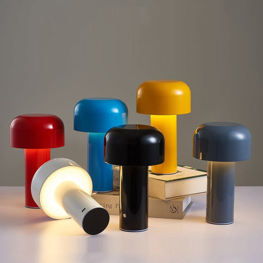 Italian Style Mushroom Cordless Table Lamp Nordic Luxury