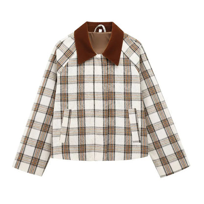 Plaid Short Jacket