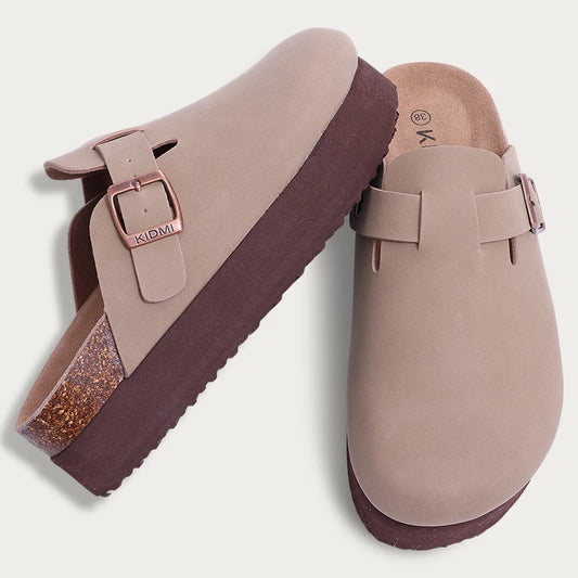 Comwarm Women's Leather Clogs