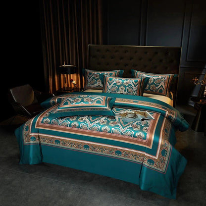 Vintage Grandeur Duvet Cover Set (Long-Staple Sateen Cotton)