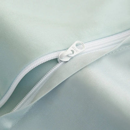 Lotus Blue Duvet Cover Set (Long-Staple Sateen Cotton)