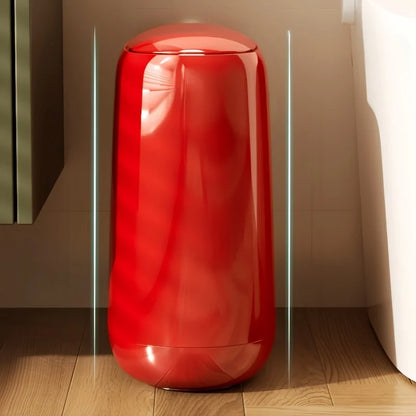 Slim Covered Trash Can