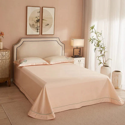 Lotus Pink Duvet Cover Set (Long-Staple Sateen Cotton)