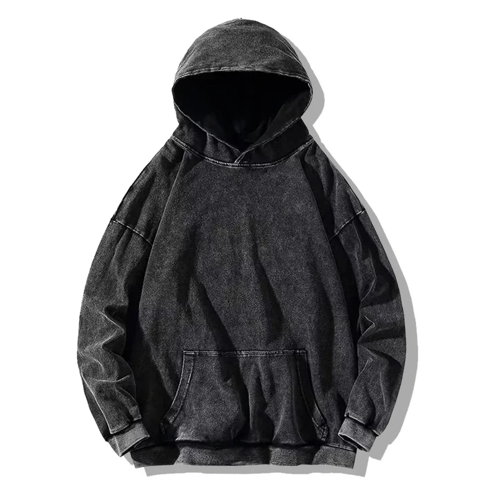 Vintage Washed Cotton Hoodie